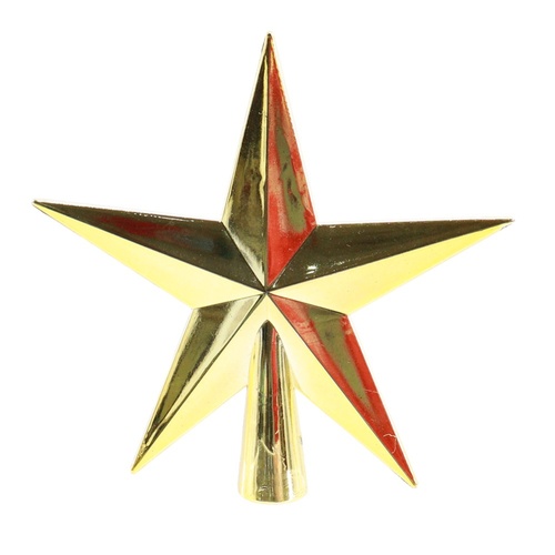 Shiny Tree Topper Gold 11cm