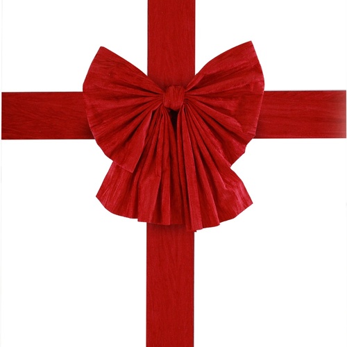 Flocked Door Bow & Sash 72cm