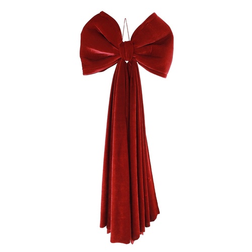 3D Loop Bow w. Draping Tails Burgundy 1m