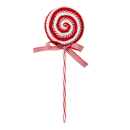 Red Lollipop Pick 1pc Asst Styles 28cm
