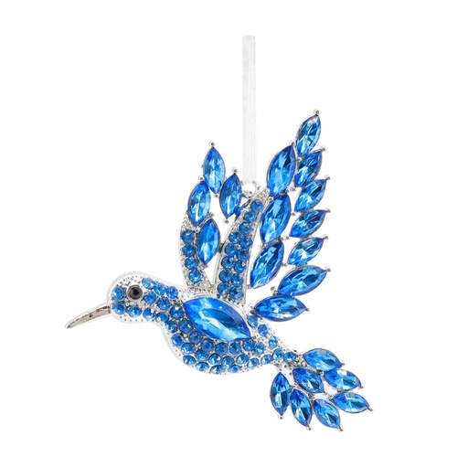 Blue Hanging Jewelled Hummingbird 11cm