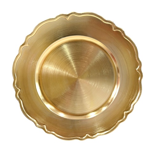 Gold Glossy Charger Plate 33cm