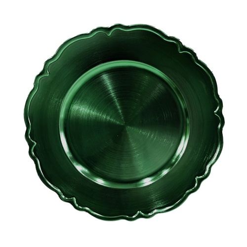Green Glossy Charger Plate 33cm