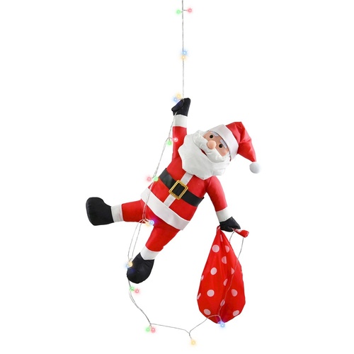 LED Santa Hanging w. Sack 80cm