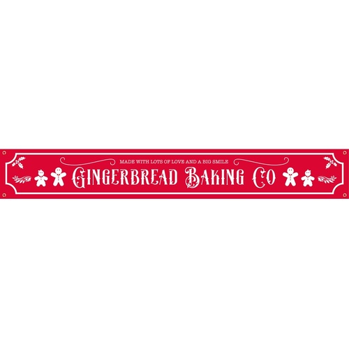 Gingerbread Baking Co Banner 210cm