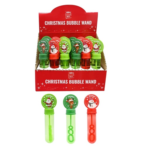 Christmas Bubble Wand 35mL 1pc Asst Styles