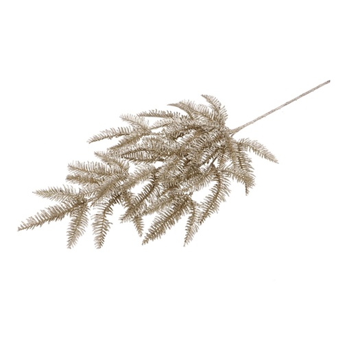 Glitter Hemlock Spray Champagne 71cm