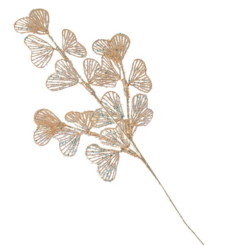 Sequin Heart Spray Champagne 73cm