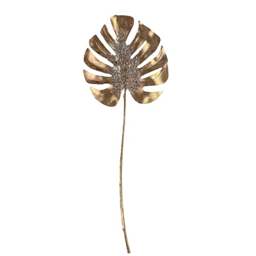 Palm Leaf Spray Gold 74cm