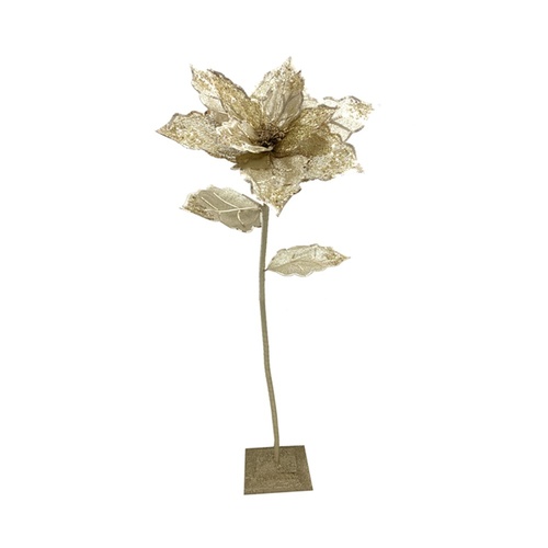 Gold Poinsettia Tree 125cm