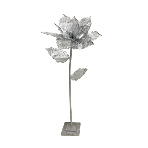 Silver Poinsettia Tree 125cm