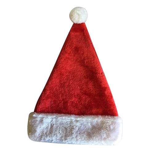 Santa Hat Plush with Satin Lining