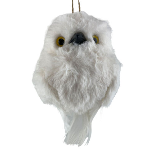White Hanging Owl 11cm
