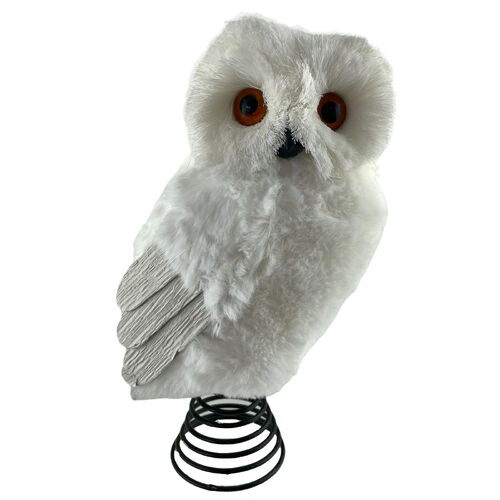 White Owl Tree Topper 26cm