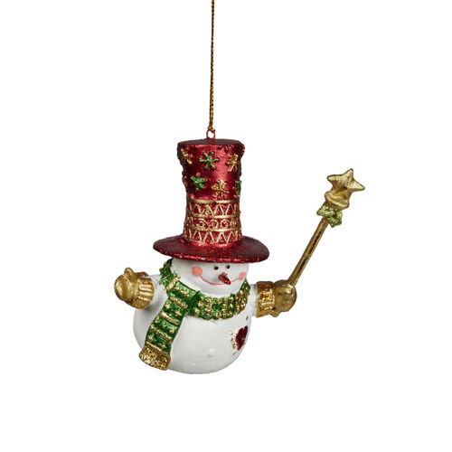Snowman with Red Hat Hanging