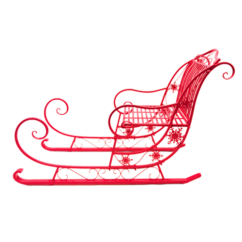 Metal Red Sleigh 150cm