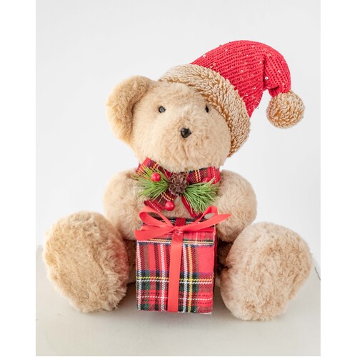 Gifting Bear Tartan Trims 27cm