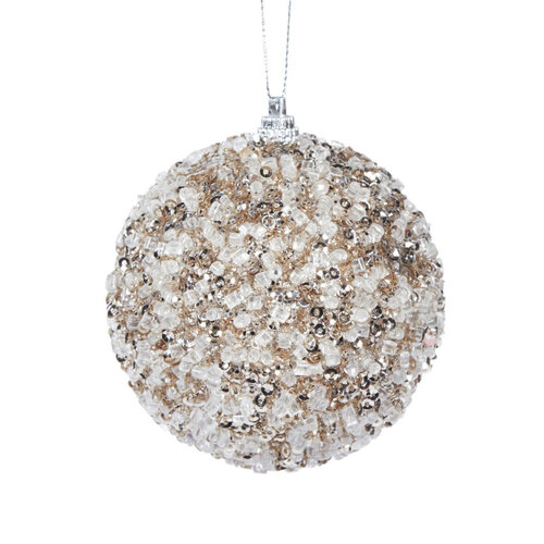 Champagne Crystals Bauble 8cm