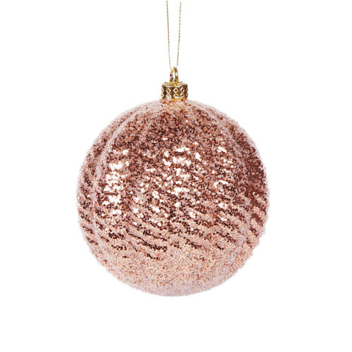 Copper Ridges Bauble 10cm