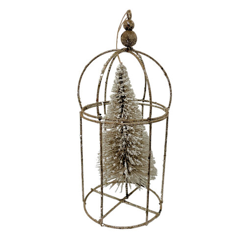 Metal Cage Sisal Tree 22cm