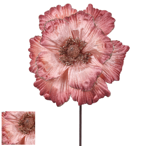 Pink Ombre Magnolia Stem 50cm