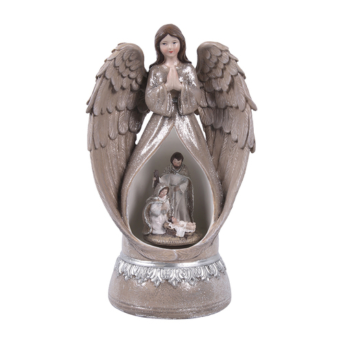 Polyresin Angel Holy Family Musical 23cm