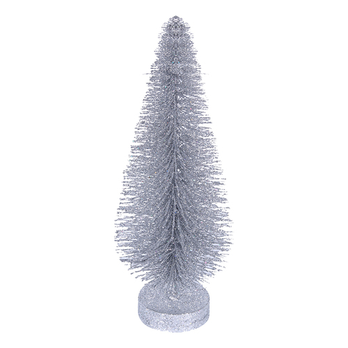 Silver Glitter Tree 30cm