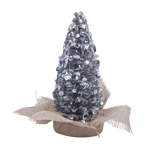 Glitter Tree Silver 15cm