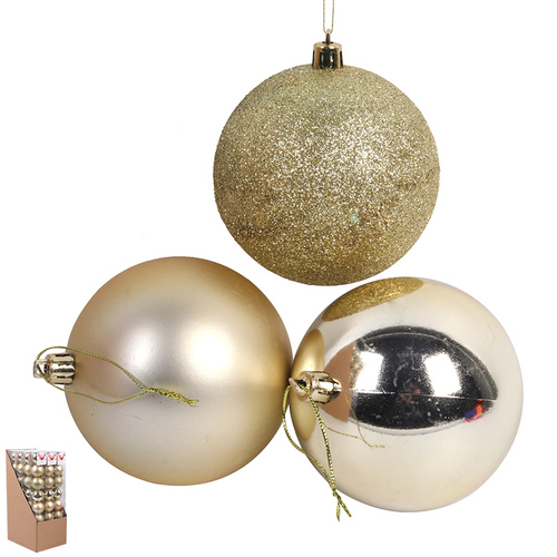 Gold Baubles 8 x 5cm