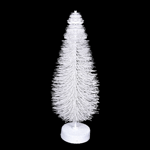White Glitter Tree 30cm