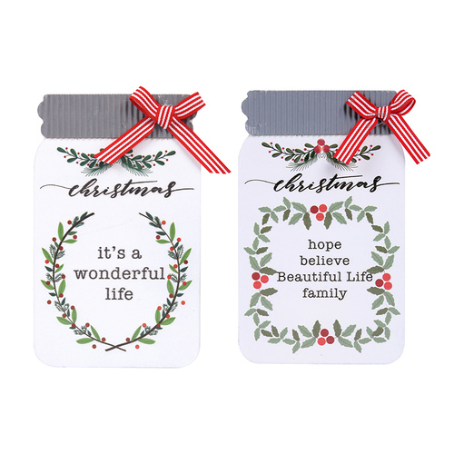 Christmas Signs 17cm 1pc 2A