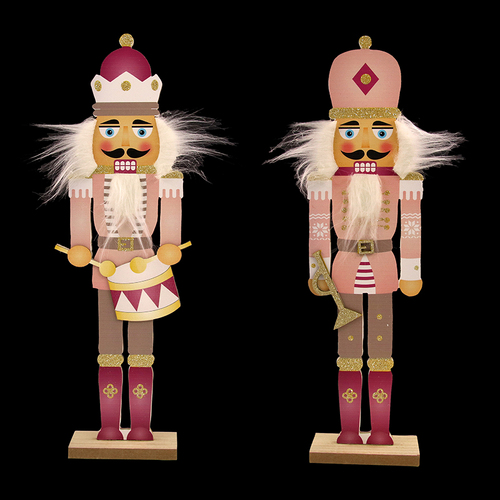 Pink Nutcracker 44cm 1pc 2 Assorted