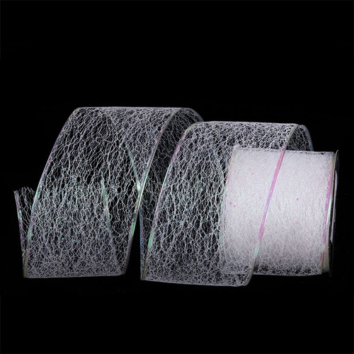 White Mesh Ribbon 10cm