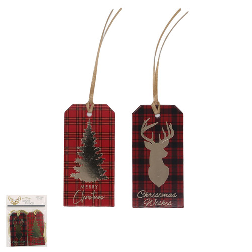Nantucket Gift Tag 10cm 1pc 2 Asst 12Pk