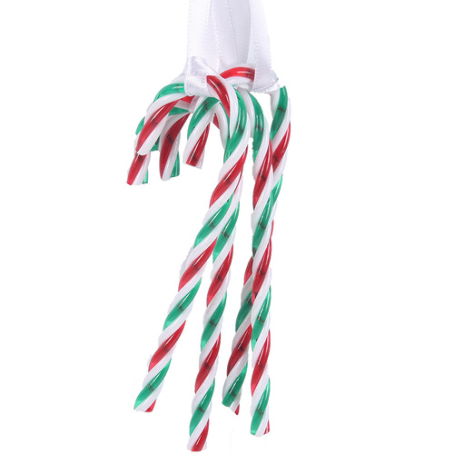 Candy Cane Tree Ornament 12cm Pk4
