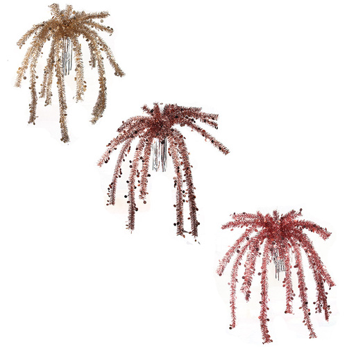 Tinsel Fountain 90cm 1pc 3 Assorted