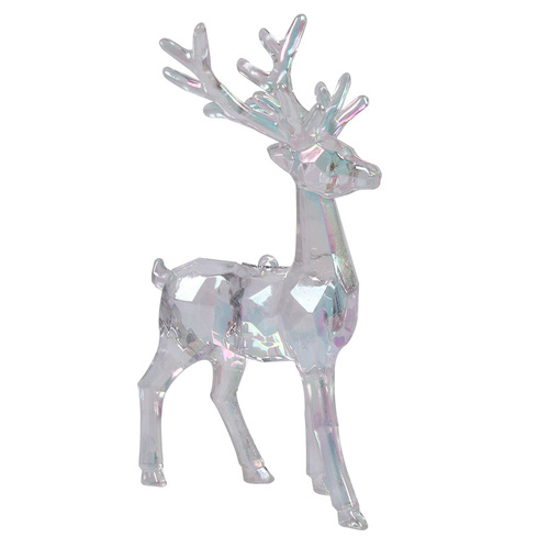 Irridecent Reindeer Tree Ornament 13cm