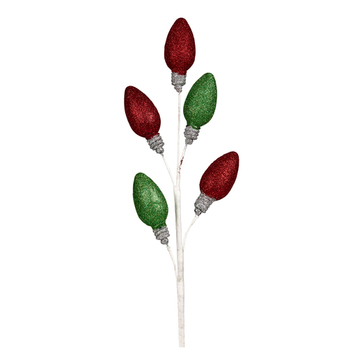 Light Bulb Baubles Spray 51cm