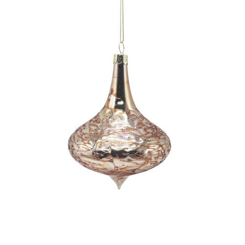Bauble Copper Pink 10cm