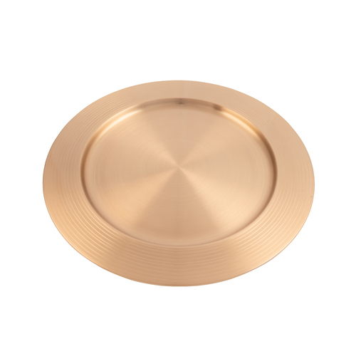 Charger Plate Copper Stainless Steel 33cm