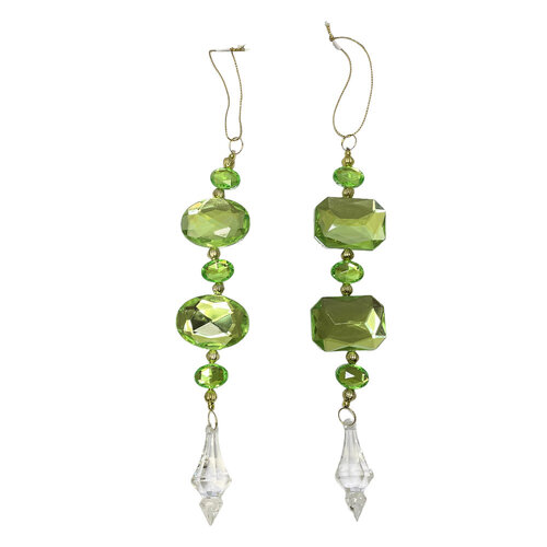Acrylic Jewel Double Mint Gold 1pc 2A 20cm
