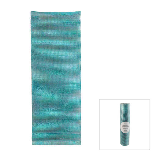 Diamonte Table Runner Aqua 200cm