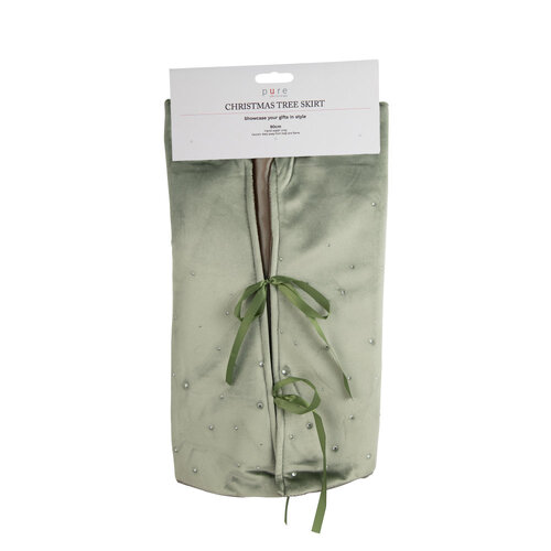 Diamonte Tree Skirt Mint 90cm