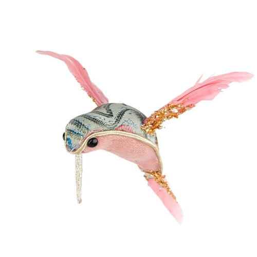 Paisley Hummingbird Hanging Pink 13cm