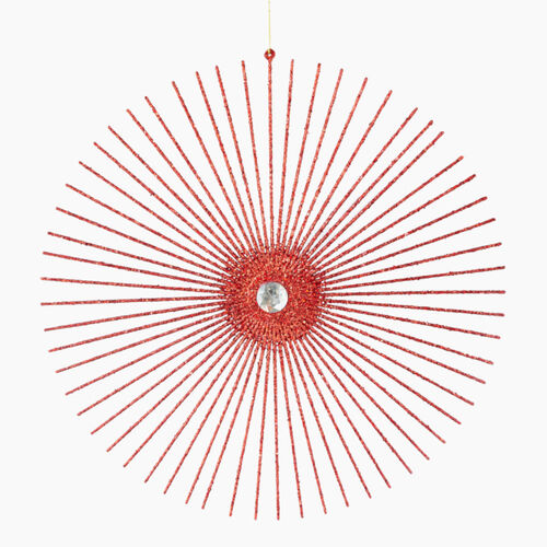 Rays Ornament Red 27cm