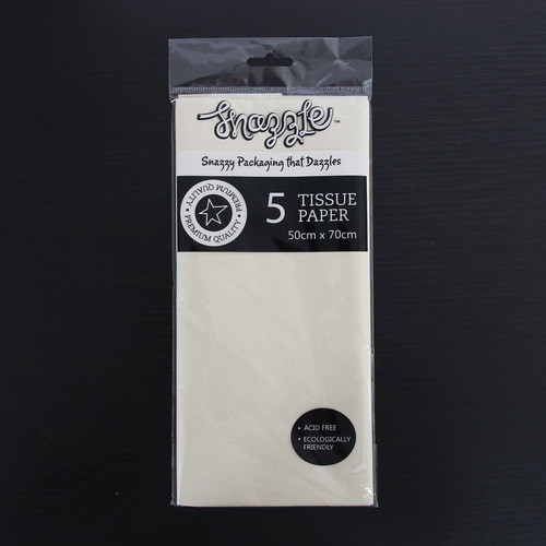 Ivory Tissue Wrap 5pk 50x70cm 