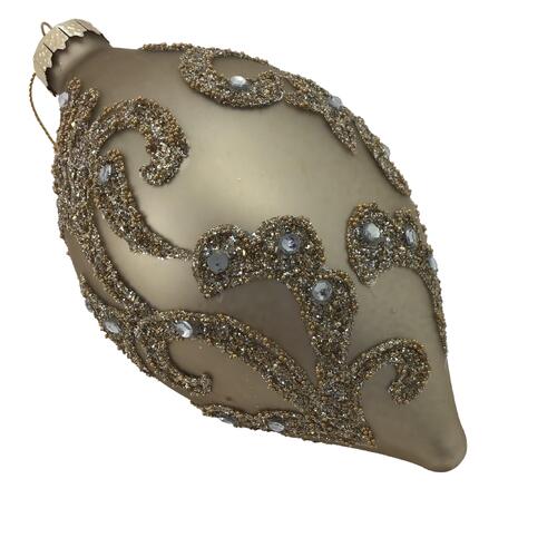 Gold Ornate Long Drop Hanging 14cm