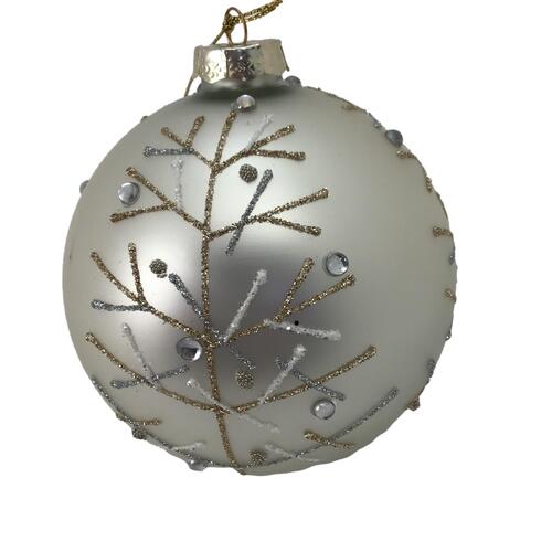 Gold Leaf Ball Hanging 10cm