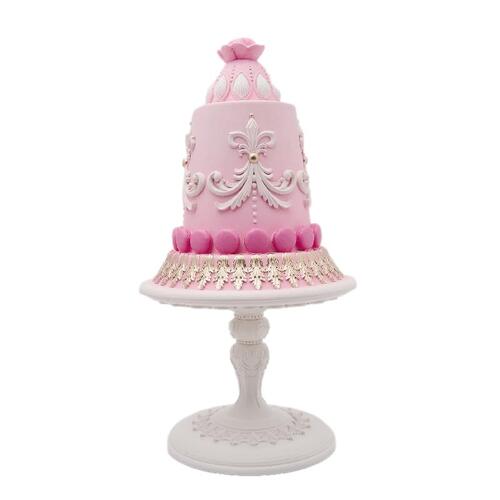 Pink Cake on Pedestal 40cm