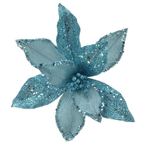 Pale Blue Poinsettia 45cm